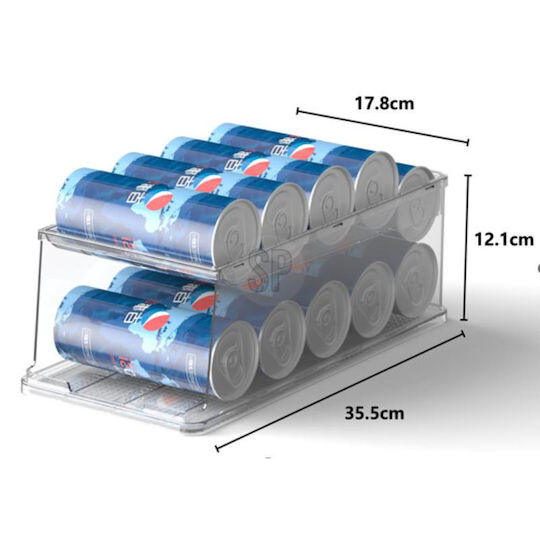Scrollhülle Für Kühlschrank-Organisatoren Für Erfrischungsgetränke & Flaschen 35.5x16.5x15.3cm