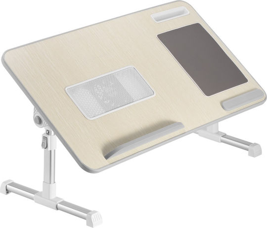 Brateck Stand for Laptop with 1 Fan White