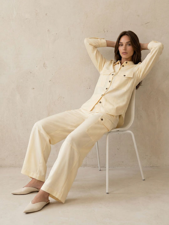Long Sleeve Women's Shirt Yellow