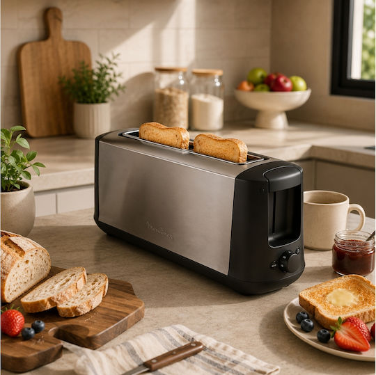 Moulinex Subito Toaster 2 Slots 1000W Black