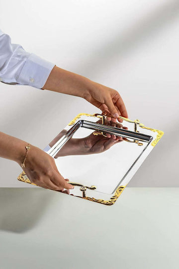 SteweHome SteweHome Dekorative Metallische Tablett 43x43cm