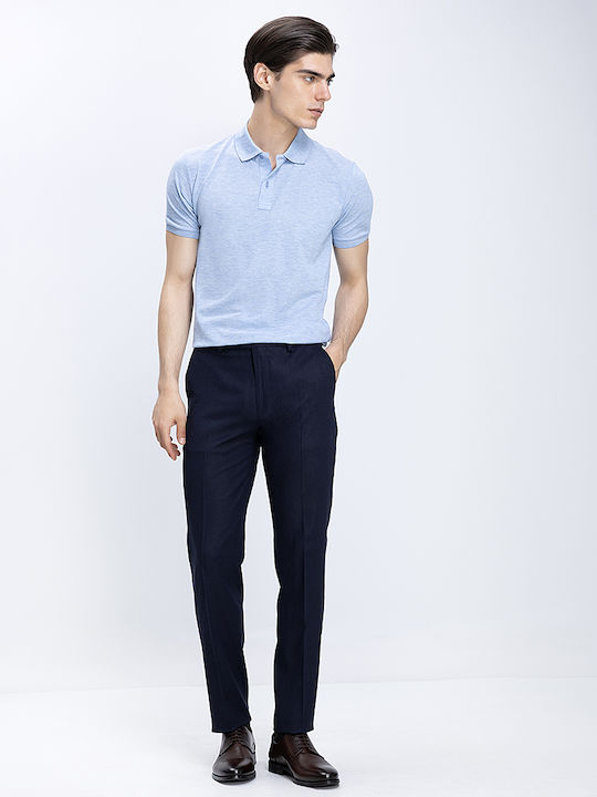 Vardas Polo Rashguard Bărbați Bumbac Design Minimal Albastru Deschis
