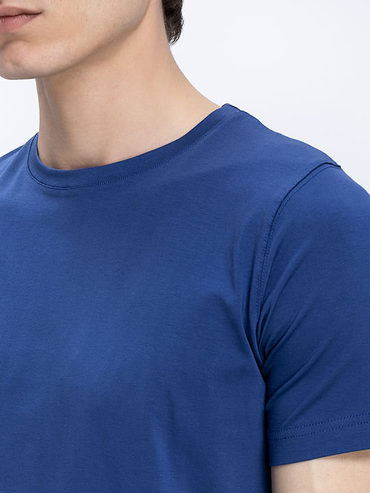 Unisex Baumwolle T-shirt Modern Fit Commander Dunkelblau
