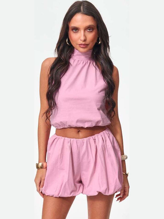 Women's Set with Pink Shorts