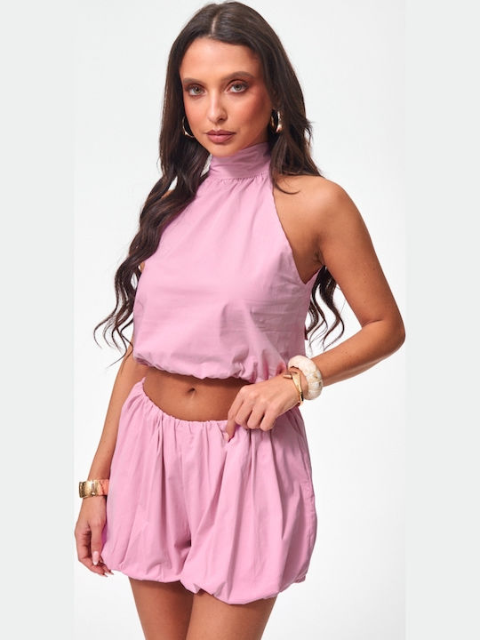 Women's Set with Pink Shorts