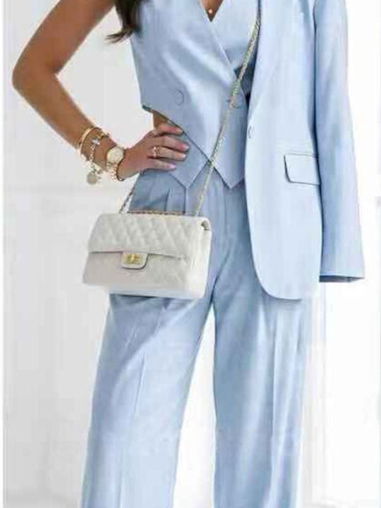 Woman's Fashion Women's Light Blue Set with Trousers P-379