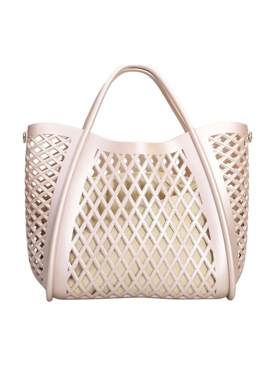 Women's Shoulder Bag Pink Gold