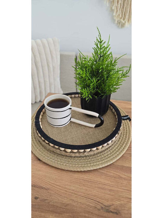 SteweHome Disc Decorativ Din Lemn Rotund 12x25cm