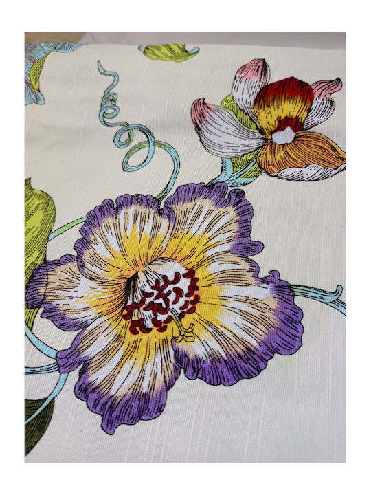 FRIPIA Linen Tablecloth With White Lace 140x200cm