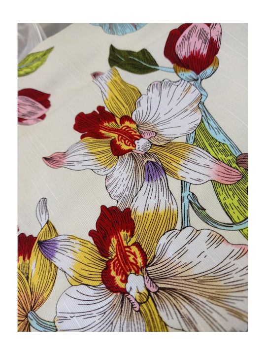 FRIPIA Linen Tablecloth With White Lace 140x200cm