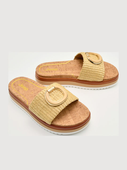 Дамски Анатомични Сандали Flatforms Бежови