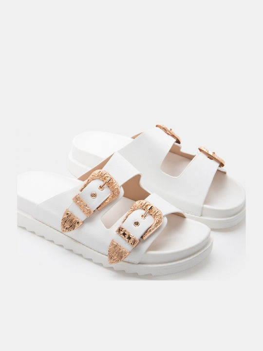 Damen Flatforms Weiße