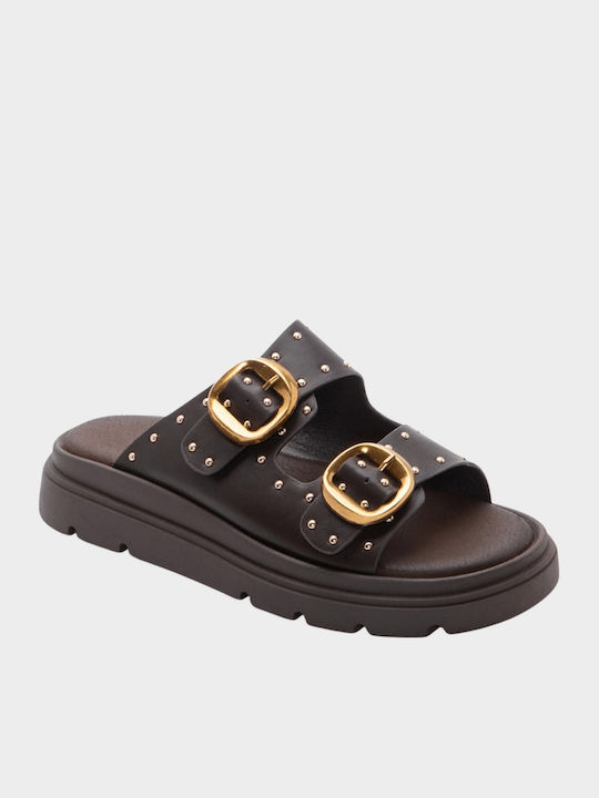 Women's Anatomic Flatforms Black Sandals