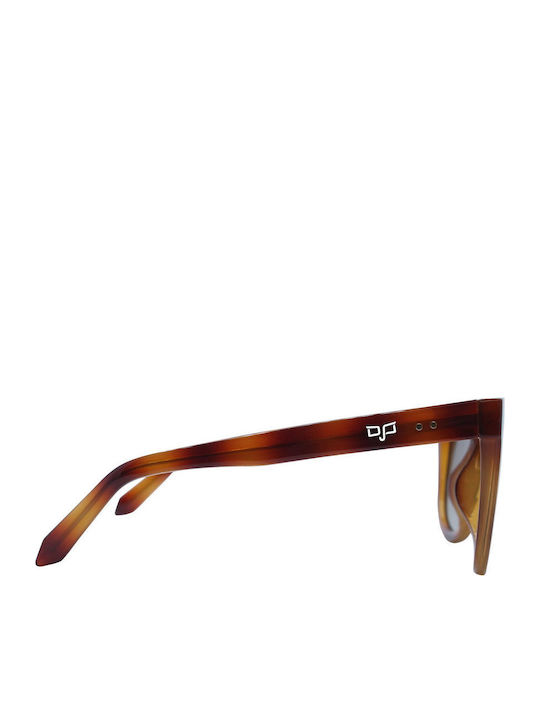 OJO Sunglasses Ceil Unisex Γυαλιά Ηλίου με Κοκκάλινο Σκελετό Brown Polarized 45OCL73006