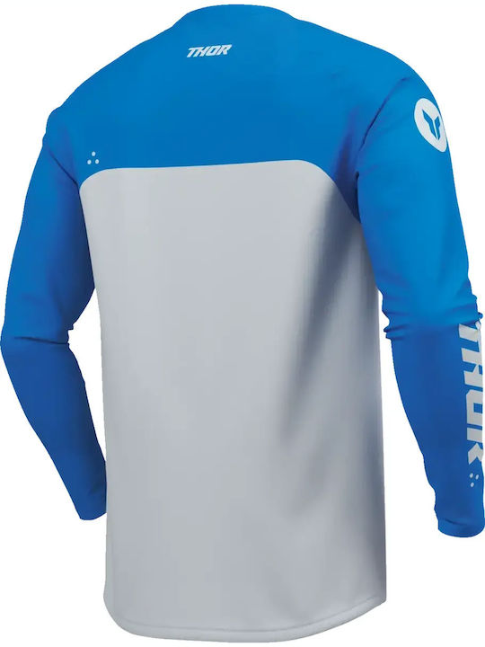 Thor Menace Racewear Ridemode Bluza Motocross Copii Cu Mâneci Lungi Albastră Culoare