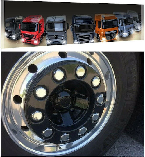 200 Bucăți Capace Piulițe Șurub 32 Mm Crom Camioane Remorci Altele