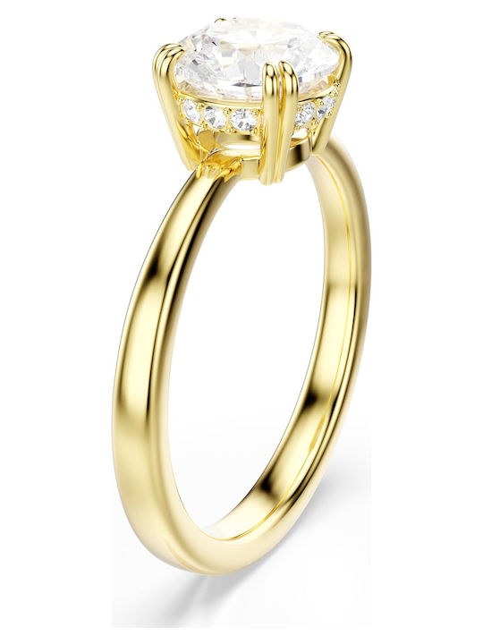 Swarovski Γυναικείο Δαχτυλίδι Επιχρυσωμένο