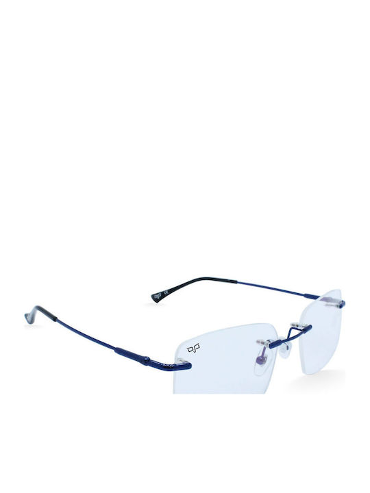 OJO Sunglasses MATA Sonnenbrillen Blau mit Metall Gestell OJO Sunglasses MATA Sonnenbrillen Blau mit Metall Gestell