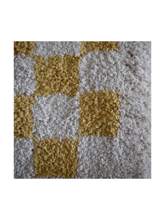 Shaggy Bonifay Rug Rectangular Cream Yellow 120x170cm