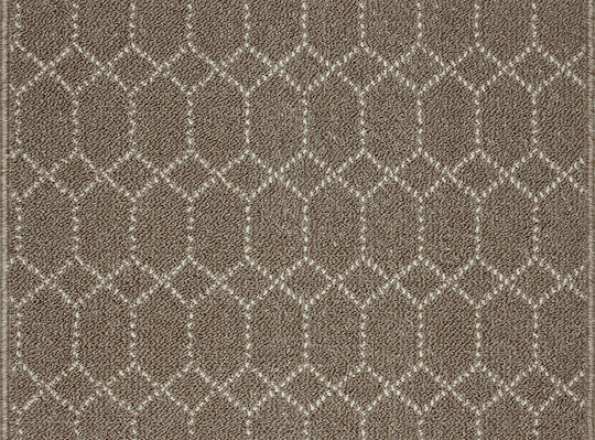 Nikotex Carpets Non-Slip Kitchen Runner Mat Belmont Mocha-Ivory 67x200