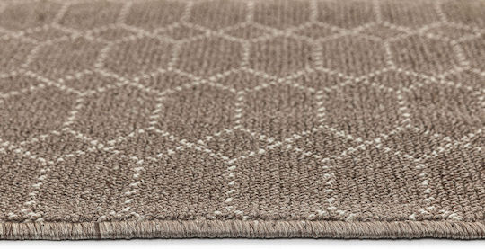Nikotex Carpets Non-Slip Kitchen Runner Mat Belmont Mocha-Ivory 80x200