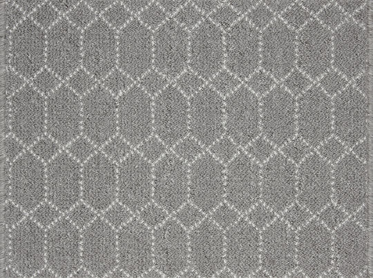 Nikotex Carpets Non-Slip Kitchen Runner Mat Belmont Grey-White 80x200