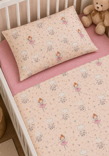 Comfort Single Cotton Sheet Set Salmon 270x165cm 2 Pieces