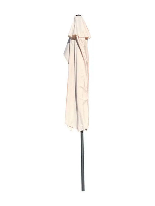 Umbrelă Suspendată Metalică Bej 2.7x2.7m