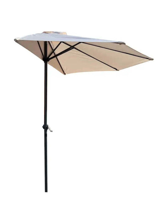 Umbrelă Suspendată Metalică Bej 2.7x2.7m