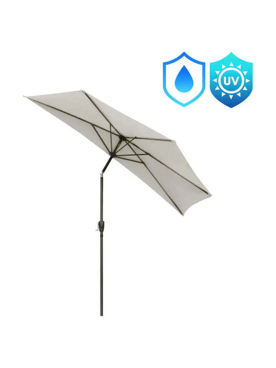 Umbrelă Suspendată Metalică Bej 2.7x2.7m