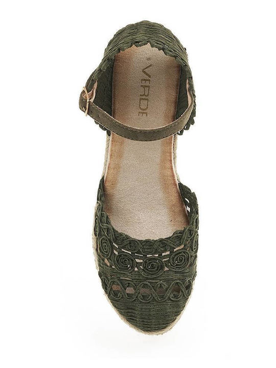 Summer Women's Platform Espadrilles Style Green