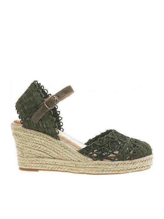 Summer Women's Platform Espadrilles Style Green