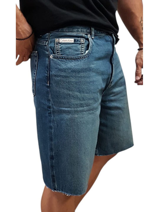 Calvin Klein 90s Herren Denim Shorts Blau