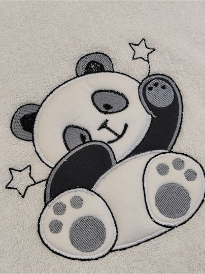 SteweHome Baby Bath Towel-Bathrobe Hooded Grey 75x80cm