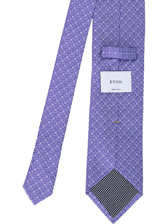 Eton Shirts Ανδρική Γραβάτα Μεταξωτή με Σχέδια σε Μωβ Χρώμα Eton Shirts Ανδρική Γραβάτα Μεταξωτή με Σχέδια σε Μωβ Χρώμα