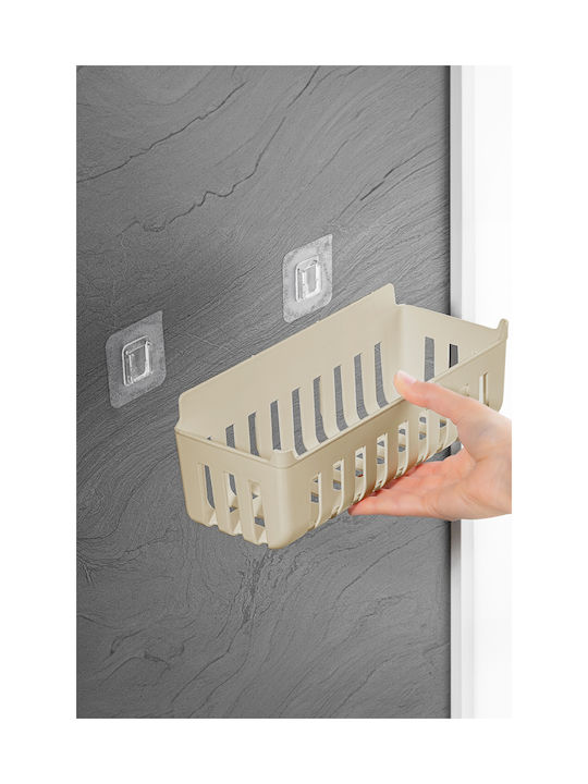 SteweHome Bathroom Accessory Set Plastic Beige 6 Pieces