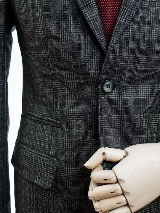 Winter Men’s Suit Jacket Grey