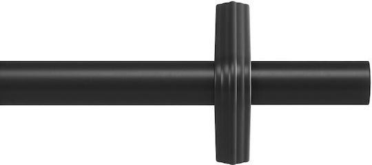 Umbra Bară Pentru Perdele Extensibilă Metalică Mată Neagră Trinity Pinpoint Φ2,5 107-305 Cm