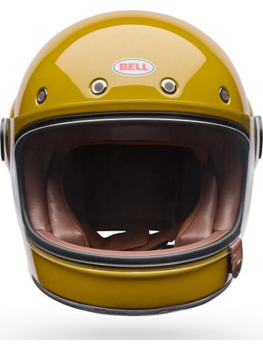 Bell Bullitt GT Solid Mustard Yellow Motorcycle Helmet Full Face ECE 22.06 1400gr