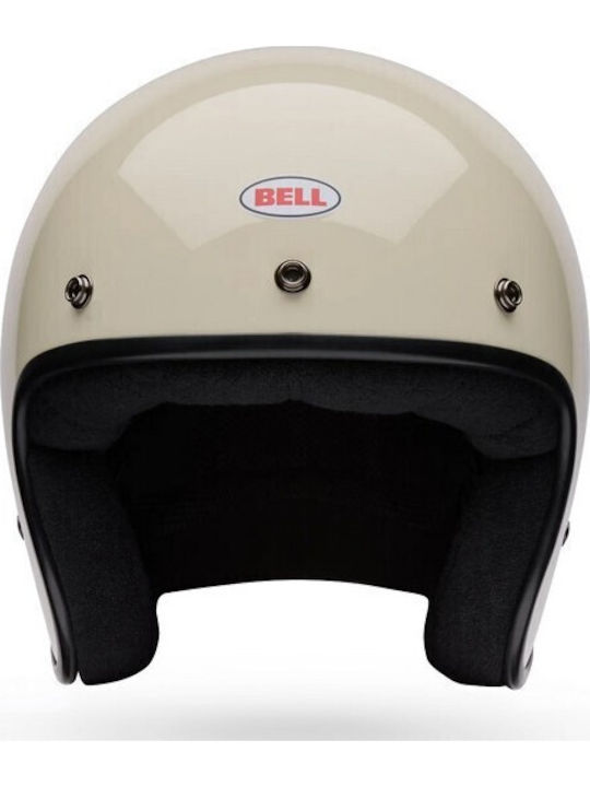 Bell Magnum Solid Vintage Weiß Motorradhelm Jet DOT / ECE 22.06 980gr