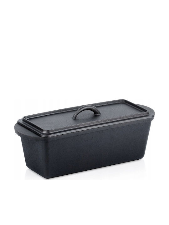 Vilde Ψωμιέρα με Καπάκι Κεραμική Πράσινη 35x13.5x11cm