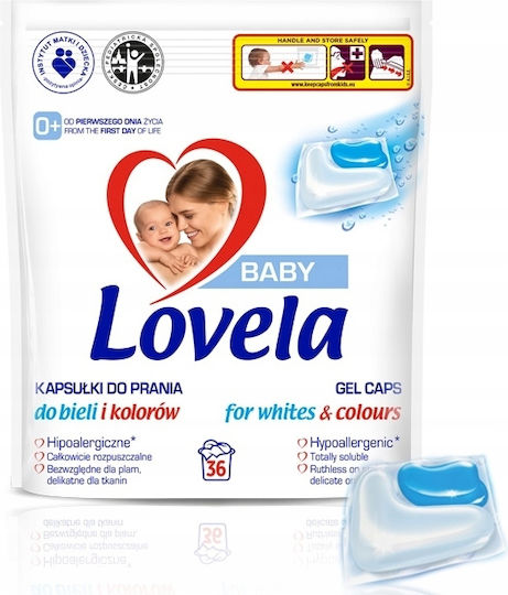 Reckitt Professional Baby Laundry Detergent for Sensitive and White Clothes 36 Capsules