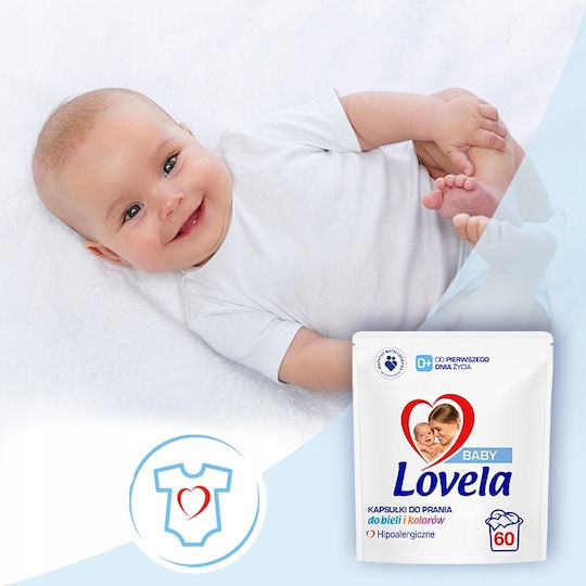 Reckitt Reckitt Professionelles Babyfreundlich Waschmittel für Empfindliche & Weiße Wäsche (60 Kapseln)