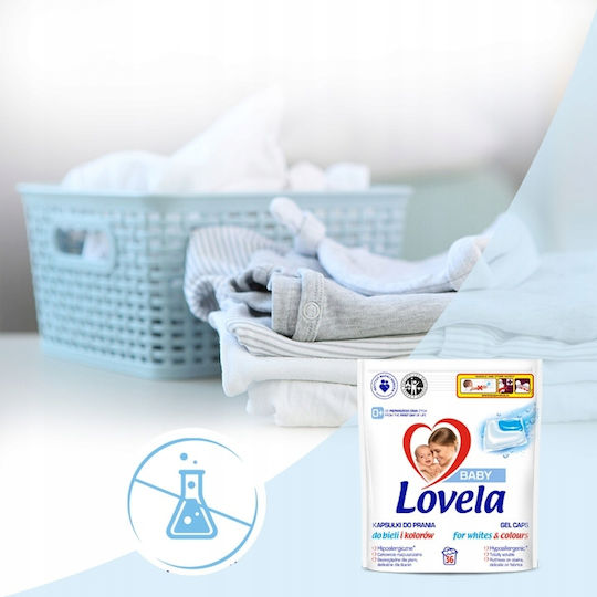 Reckitt Professional Baby Laundry Detergent for Sensitive and White Clothes 36 Capsules