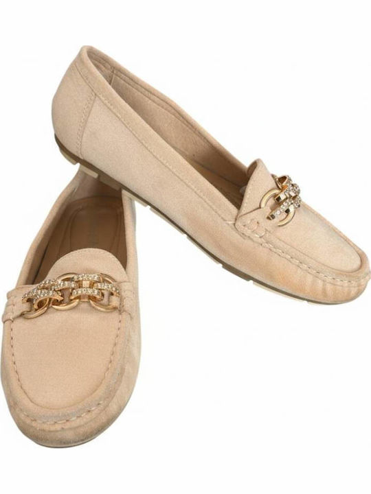 Mocasini Dama Loafers Bej