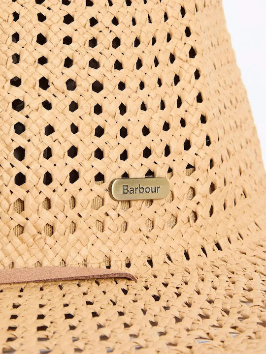 Barbour Damen Leder Fedora Beige