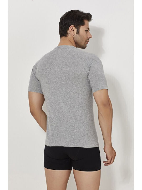 Tricou De Corp Pentru Bărbați Mâneca Scurtă Gri