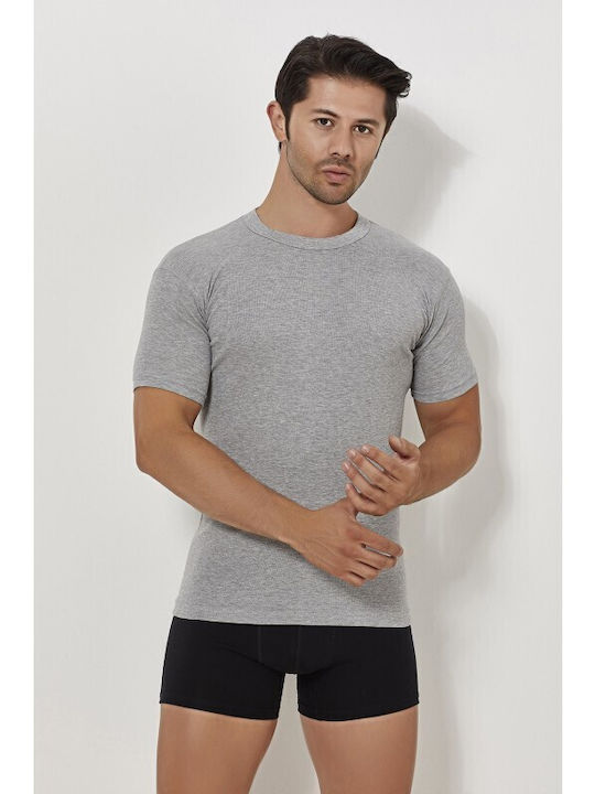 Tricou De Corp Pentru Bărbați Mâneca Scurtă Gri