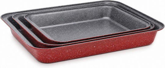 Voltz Rectangular Baking Pan Made of Stainless Steel 3 Pieces