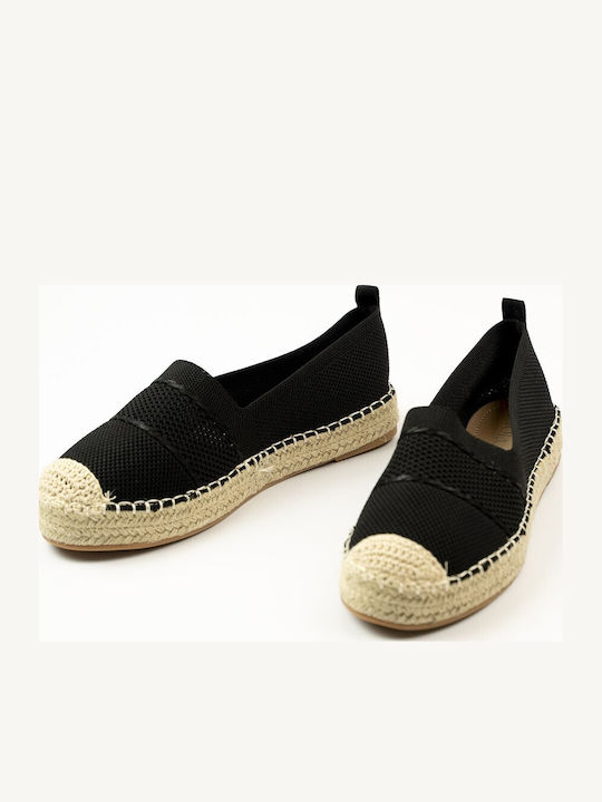 Fabric Women's Espadrilles In Black Colour